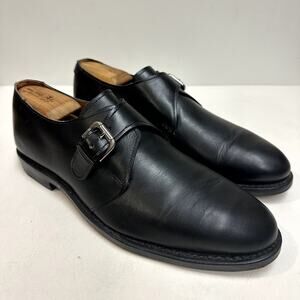 VERY GOOD Ralph Lauren x Allen Edmonds Grant Monk Strap Black Made in USA 10.5